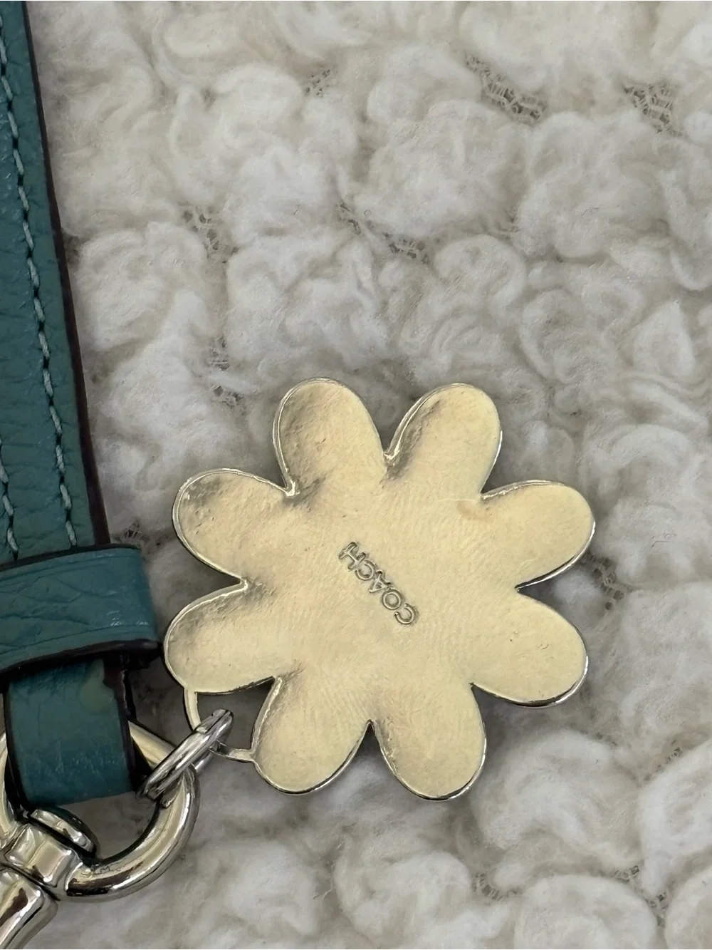Authentic Coach Crossbody Wallet Purse w/ Authentic Repurposed Charms Keychains